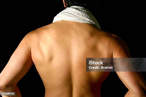 Man Spa Back Stock Photo - Download Image Now - Back, Rear View, Sweat