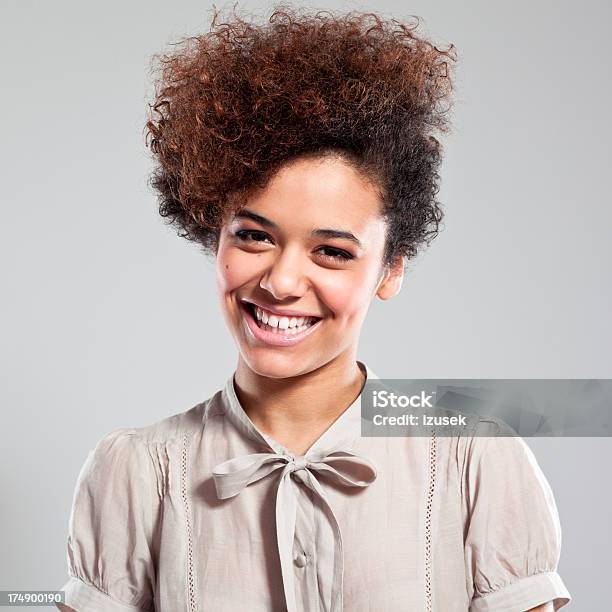 Happy Teen Girl Stock Photo - Download Image Now - Studio Shot, 18-19 Years, Adolescence