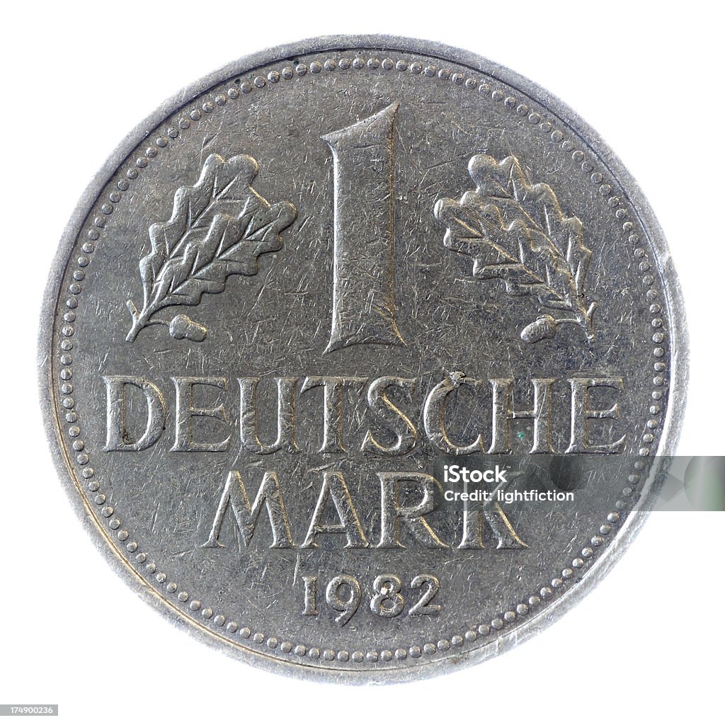 deutche マークドイツ硬貨フロントサイド - 1982年のロイヤリティフリーストックフォト