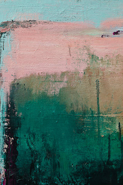 istock Abstract painted purple and green art backgrounds. 174900315