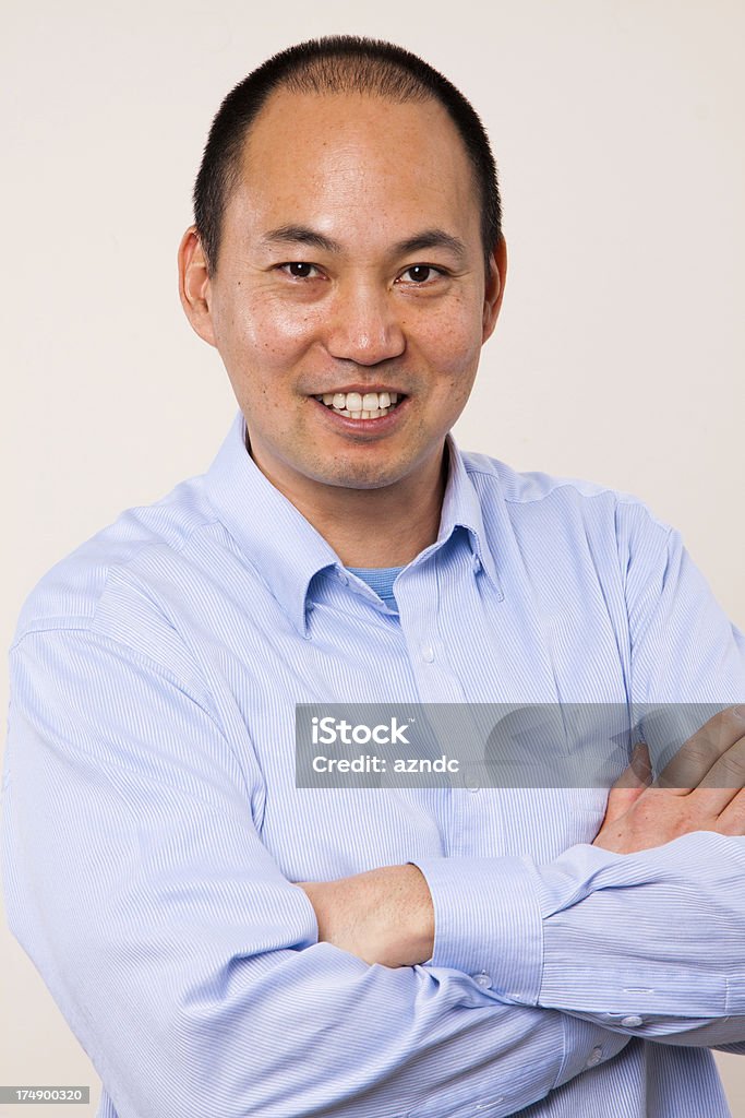 Asian Man Smiling Chinese man. 30-34 Years Stock Photo