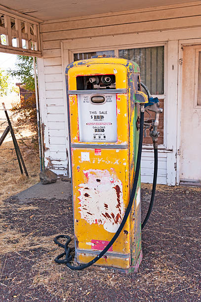istock Old Color Gas Pump 174900373