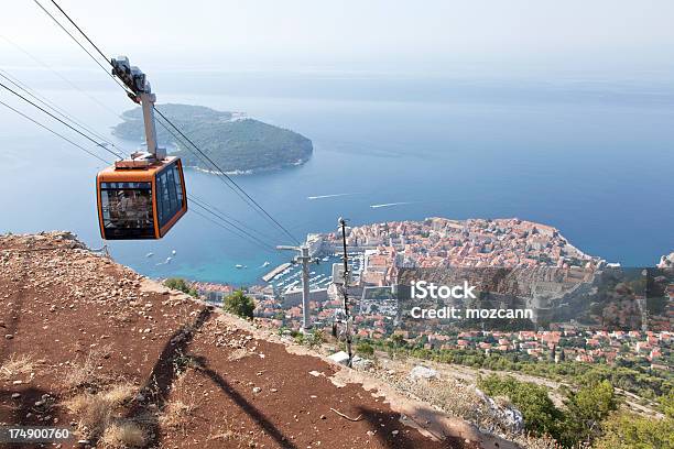 Cable Car Foto de stock y más banco de imágenes de Dubrovnik - Croacia - Dubrovnik - Croacia, Arriba de, Barrio antiguo