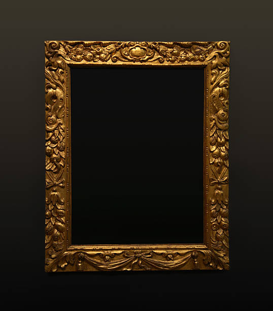 Frame in the wall - gallery stock photo