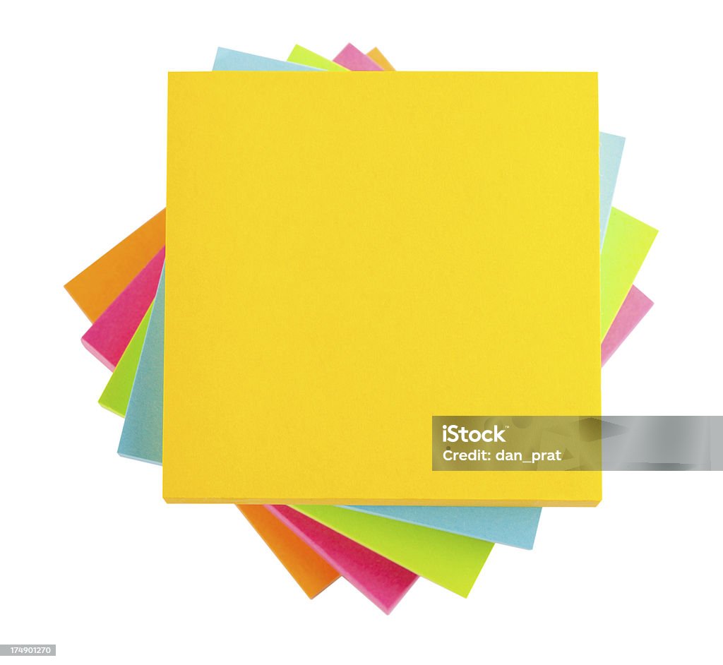 Sticky Note Stack Stock Image Stack Of Sticky Notes Stock Photo - Download Image Now - Stack ...
