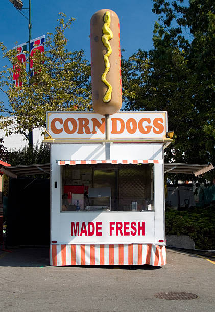 Corndog Stand stock photo