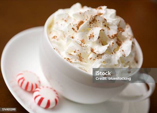 Hot Chocolate Stock Photo - Download Image Now - Hot Chocolate, Latte, Peppermint