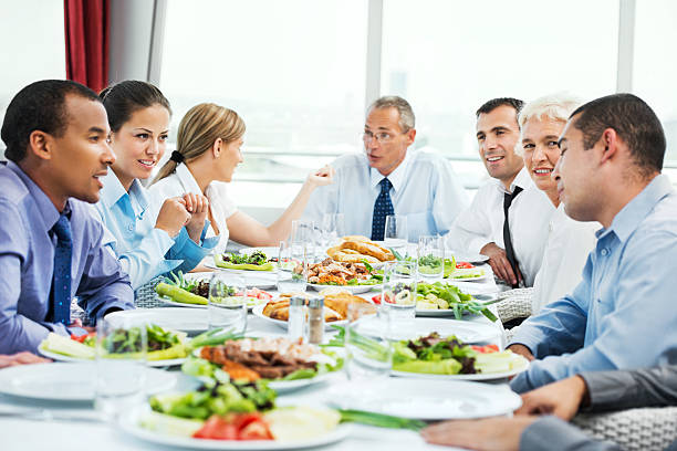 istock Businesspeople on lunch. 174902635