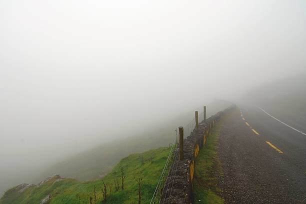 Foggy Road stock photo
