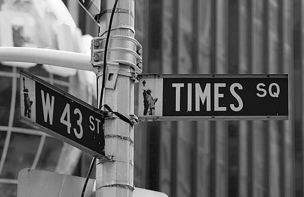 Defocused View of Times Square at Dusk / Manhattan, NYC