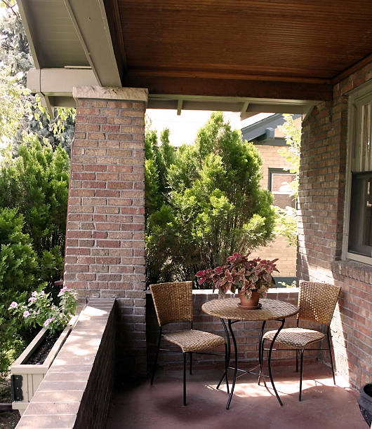 istock Brick Covered Residential Porch 174904050