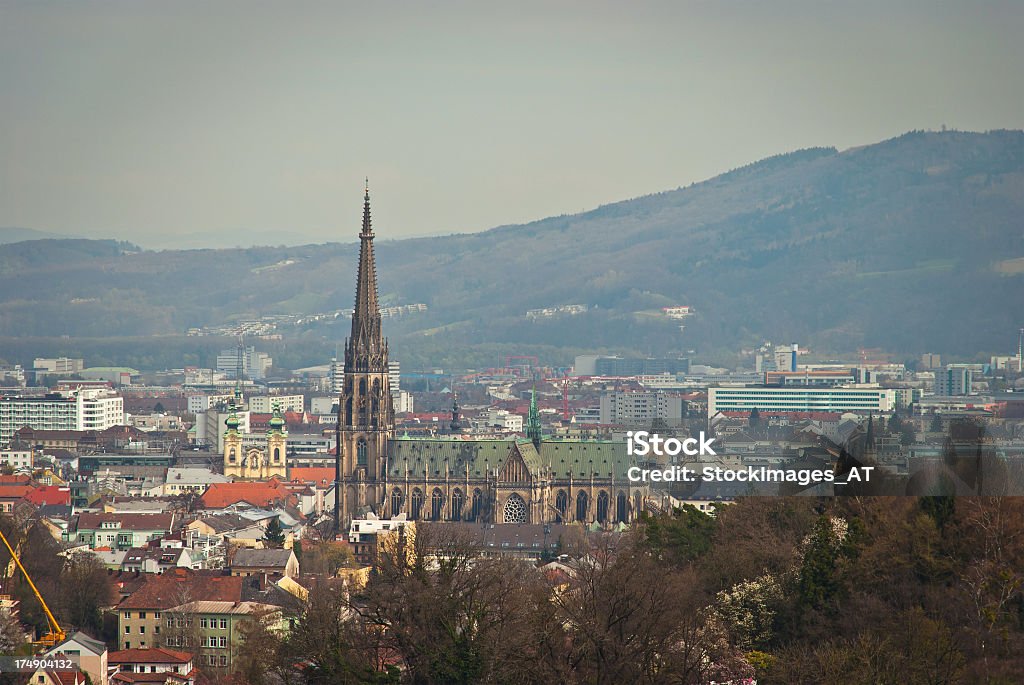 Очертания города Линц - Стоковые фото Австрия роялти-фри