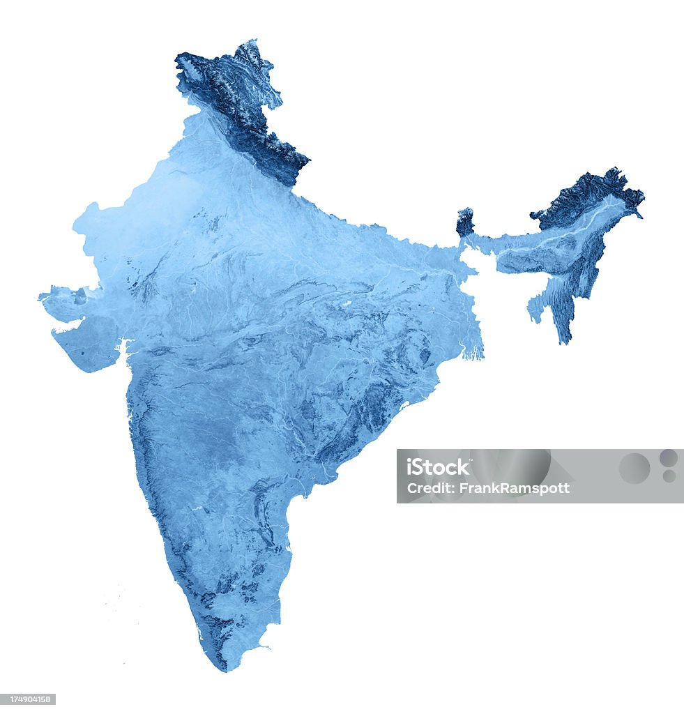 インド Topographic マップ絶縁 - インドのロイヤリティフリーストックフォト