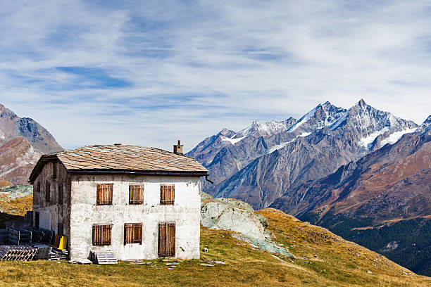 old house in Matterhorn mountains