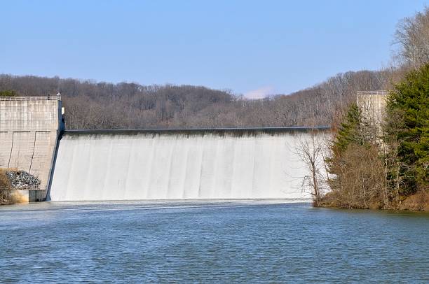 Loch Raven Dam Spillway This is the spillway on the Loch Raven Reservoir dam in Towson, MD. But it could be anywhere. It is the primary source of drinking water for the Baltimore area towson photos stock pictures, royalty-free photos & images