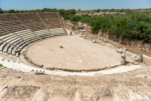 Ancient theater of Salamis near Famagusta. North Cyprus