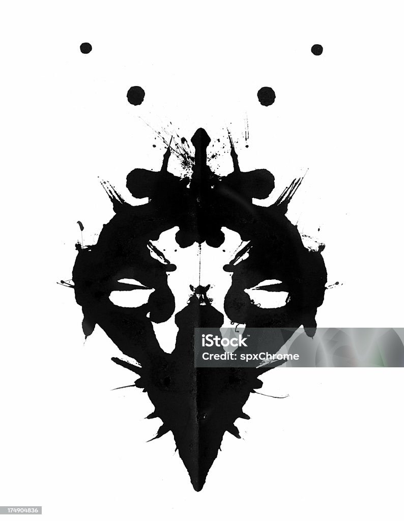 Manchas de tinta - Royalty-free Teste de Rorschach Foto de stock