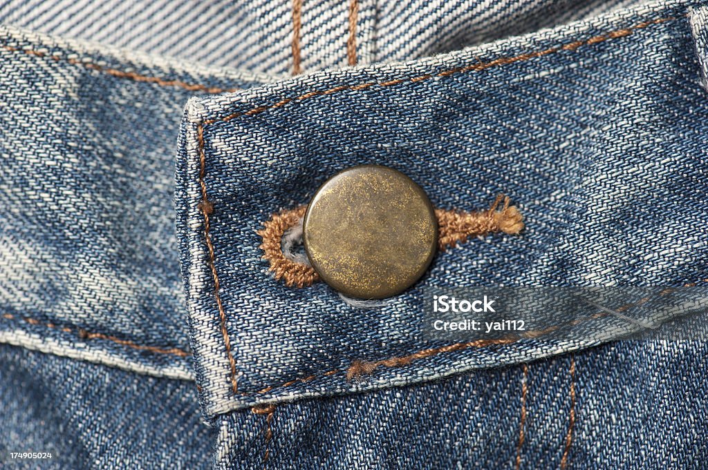 Calças de ganga botão - Royalty-free Botão - Artigo de costura Foto de stock