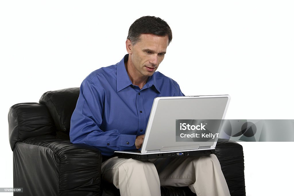 casual Homme d'affaires avec ordinateur portable - Photo de Adulte libre de droits