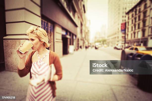 New York City Woman Stock Photo - Download Image Now - Blond Hair, Candid, Street