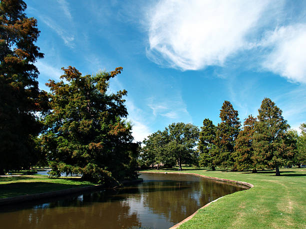 lakes  lawn trees sky park rural