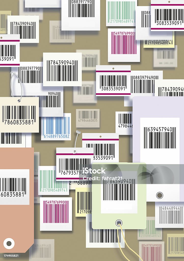 Código de barras de Papel de Parede - Royalty-free Codificar Foto de stock