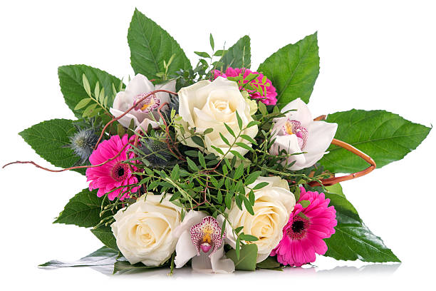 istock Flowers Bouquet on isolated white 174906399