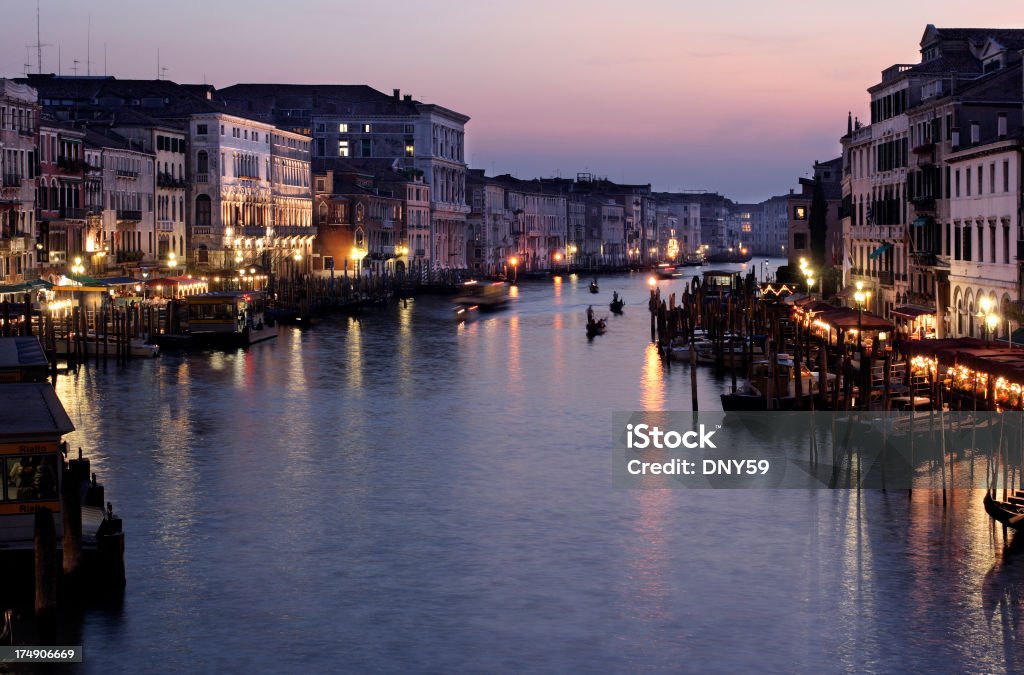 Гранд-канал в Венеции, Италия - Стоковые фото Венеция - Италия роялти-фри