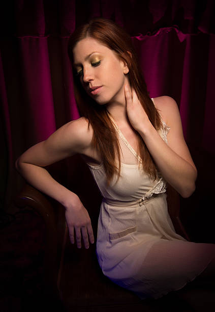 istock Pretty girl and chair 174906737