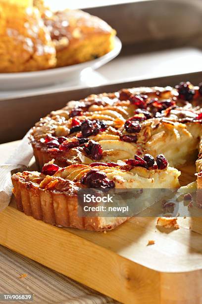 Almond Apple Tart 2 Stock Photo - Download Image Now - Apple - Fruit, Cranberry, Tart - Dessert