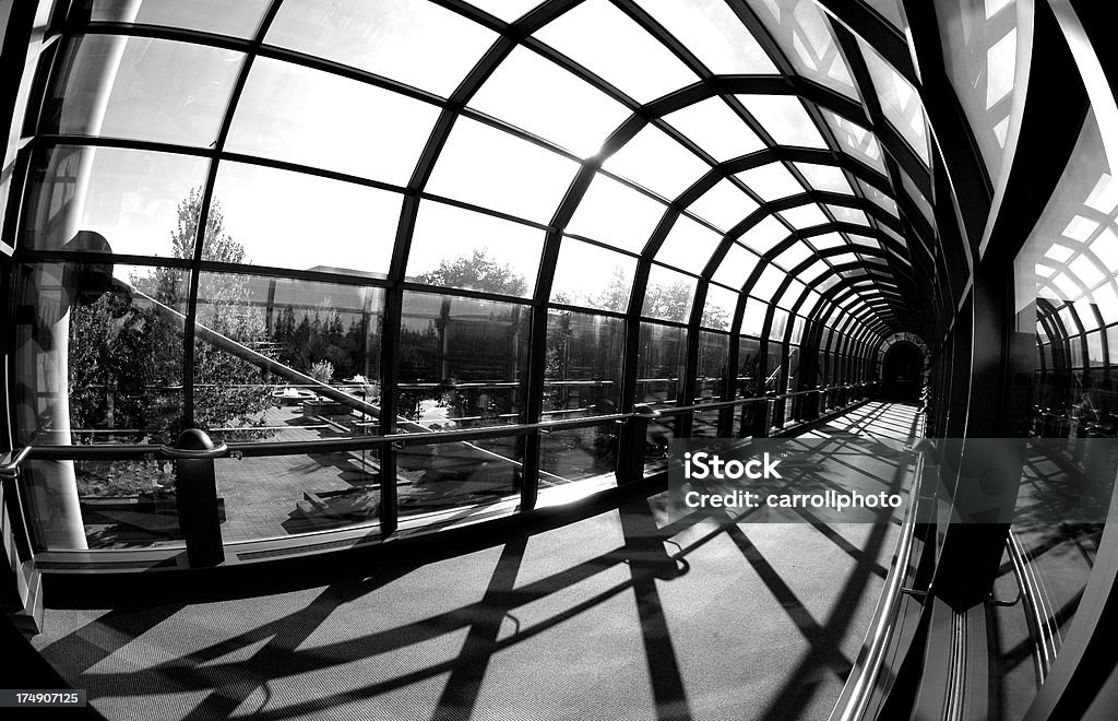 Túnel moderna de vidrio - Foto de stock de Abstracto libre de derechos