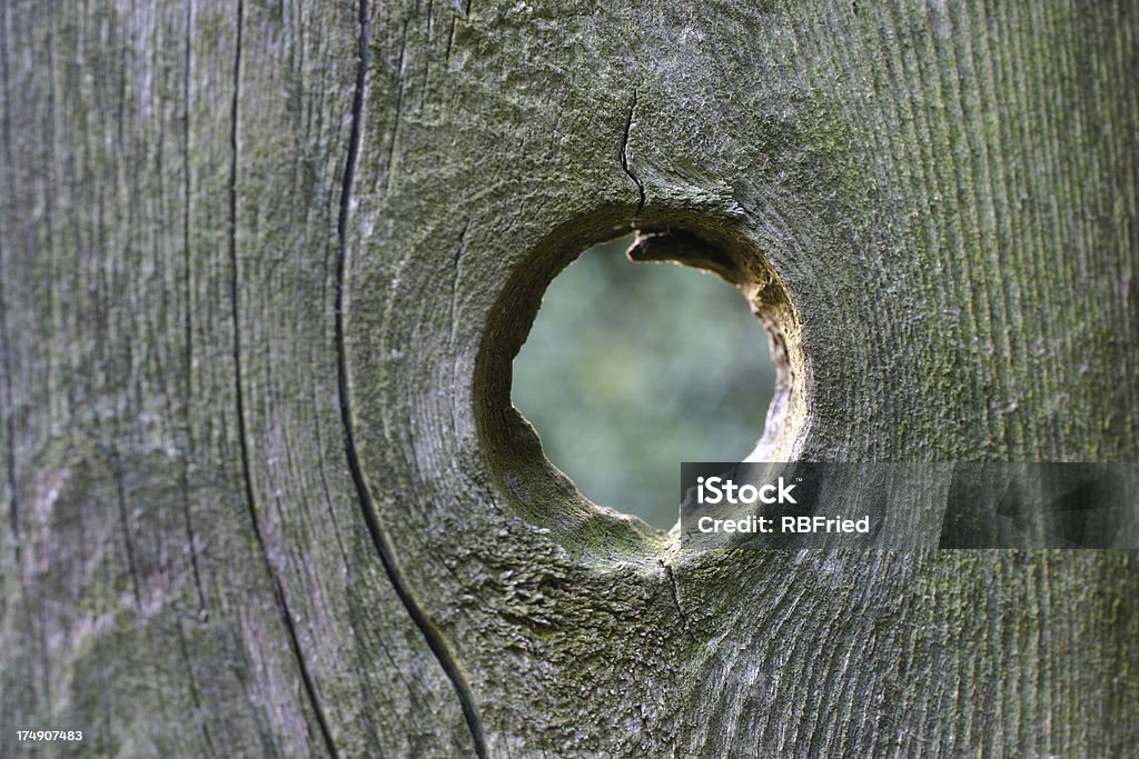 Knothole - Foto de stock de Buraco royalty-free