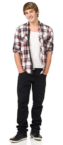 istock Happy Casual Young Man Standing Portrait 174907812