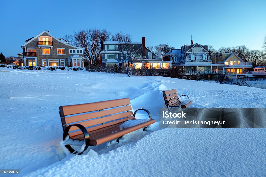 Inverno in Marblehead - Foto stock royalty-free di Massachusetts