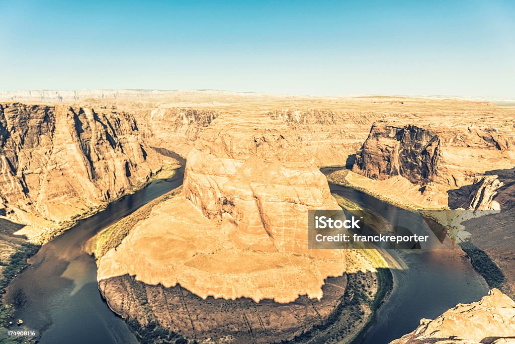 Horseshoe Bend rock formation - Zbiór zdjęć royalty-free (Ameryka Północna)