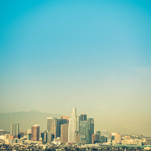 istock Los angeles skyline with the financial district 174908265
