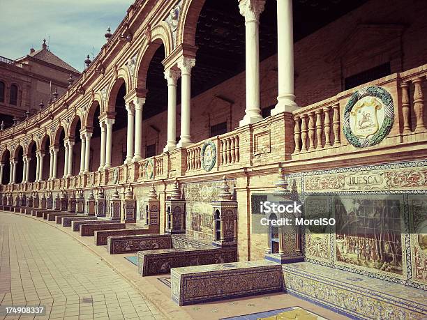 Plaza De Espana - zdjęcia stockowe i więcej obrazów Andaluzja - Andaluzja, Architektura, Bez ludzi