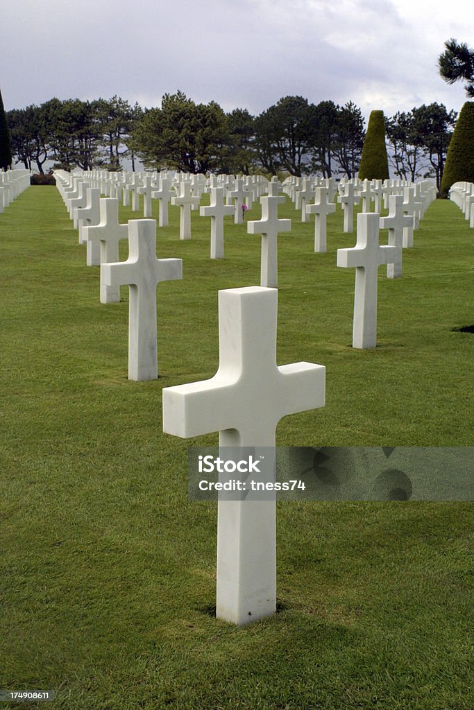 Cementerio estadounidense en la sala Normandy - Foto de stock de Ajardinado libre de derechos