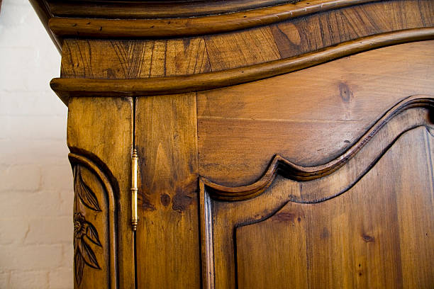 istock Wooden wardrobe detail 174908751