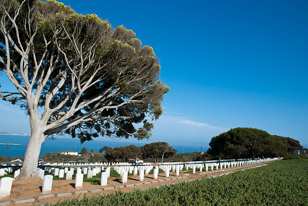 istock cemetry near ocean in San diego, CA 174908874