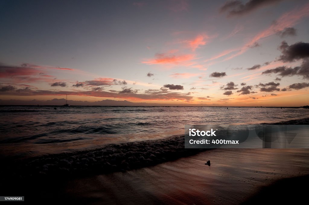 Vivid Waikiki au coucher du soleil - Photo de Beauté de la nature libre de droits