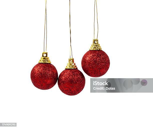 Photo libre de droit de Décorations De Noël Rouge banque d'images et plus d'images libres de droit de Boule de Noël - Boule de Noël, Décoration de Noël, Décoration de fête