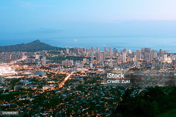 Waikiki W Zmierzch - zdjęcia stockowe i więcej obrazów Honolulu - Honolulu, Hotel, Fotografika