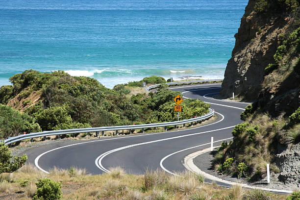 velká oceánská cesta - great ocean road - stock snímky, obrázky a fotky