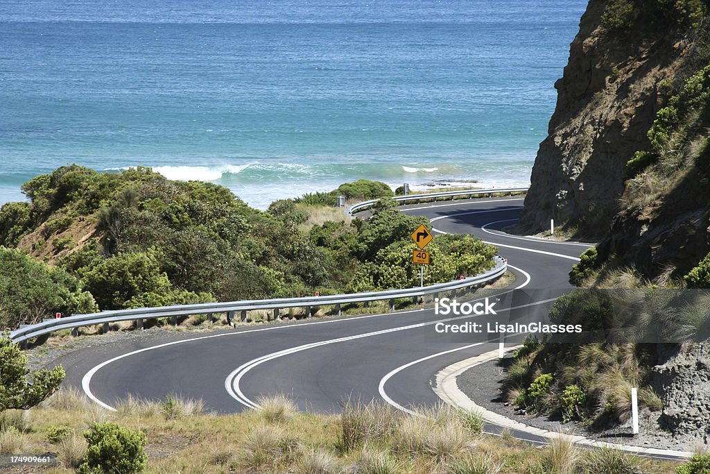 Great Ocean Road "The Great Ocean Road, Victoria, Australia. One of the world's best road trips." Great Ocean Road Stock Photo