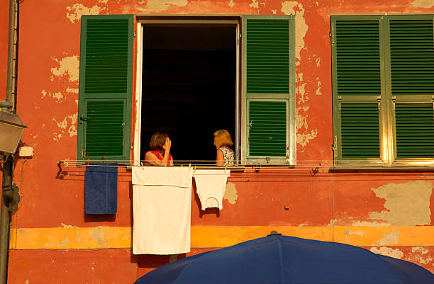 Colorful architecture in Cinque Terre Italy.