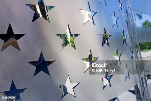 Foto de Chrome Estrelas e mais fotos de stock de Abstrato - Abstrato, Bandeira Norte-Americana, 4 de Julho