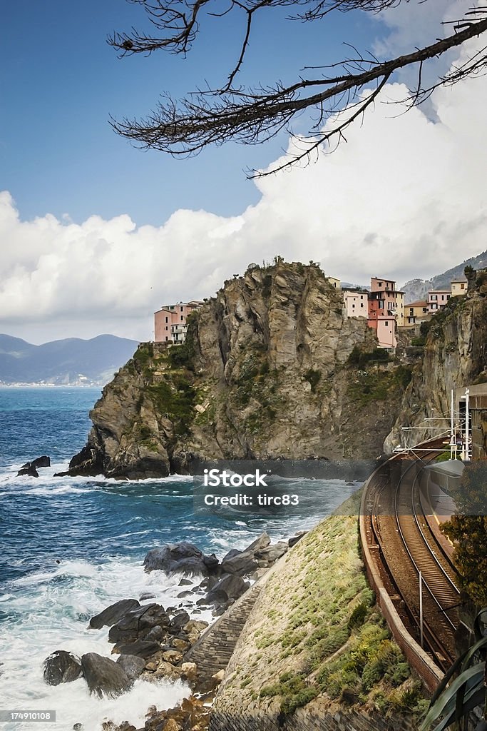 Küste der Cinque Terre, Italien - Lizenzfrei Blume Stock-Foto