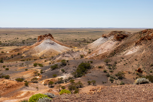 Kanku-Breakaways Conservation Park in the outback just outside of Coober Pedy, South Australia, Australia