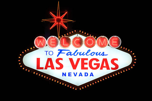 bienvenue au superbe las vegas - welcome to fabulous las vegas sign photos photos et images de collection